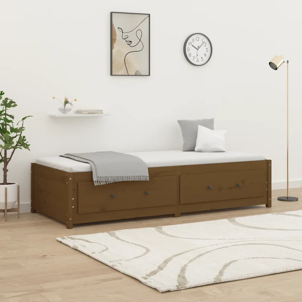 Letto singolo | Letto per adulti | Dormeuse Ambra 80x200 cm in Legno Massello di Pino