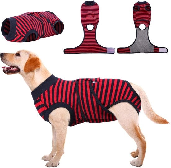 Kit di cura postoperatoria per gatti e cani, maglietta di recupero professionale per animali domestici, indumento protettivo e kit di ferite per ridurre l'ansia e il dolore M