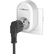 Set di 2 prese collegate - LINK2HOME - 230 V - Bianco