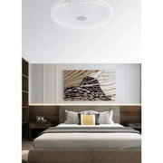 Trade Shop - Plafoniera Da Soffitto 60 W Design Cristalli Luce Fredda Fst-50a42826 Interna 49cm -