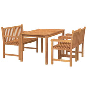 Set da pranzo da esterno 4 pezzi in legno massello di teak 02_0014273