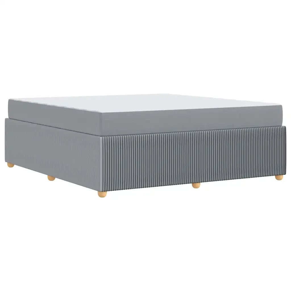Struttura del letto Grigio chiaro 180 x 200 cm Tessuto