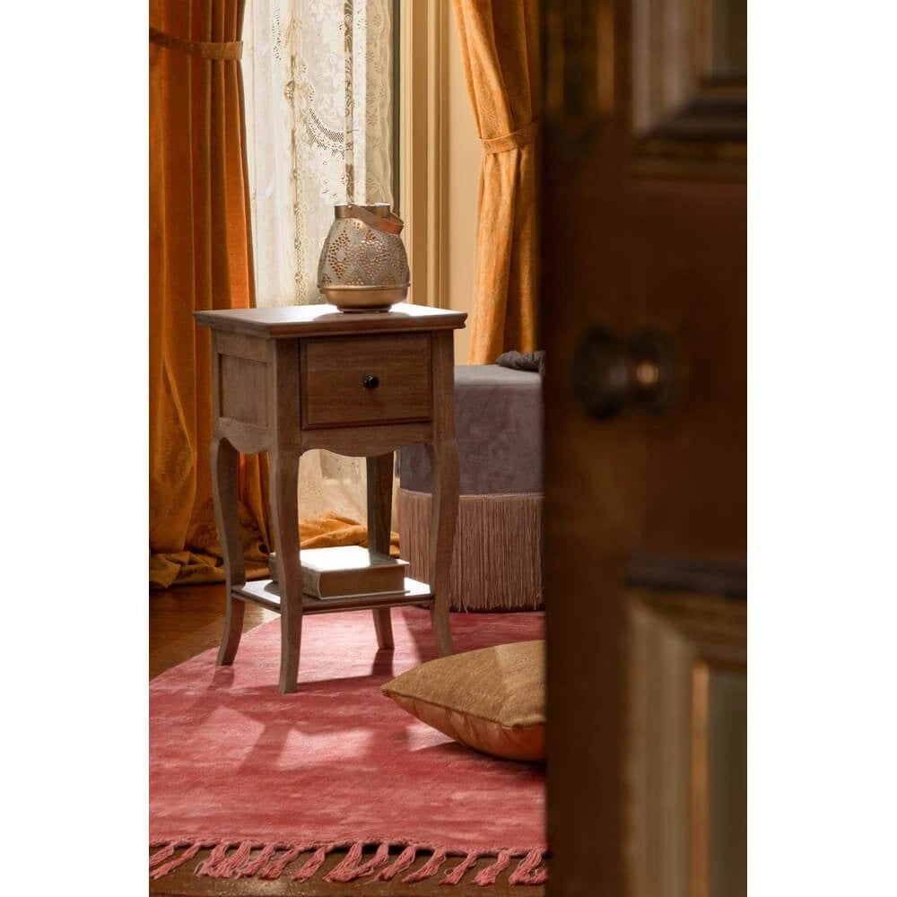 Tappeto in viscosa artigianale con frange 140x200 cm - GRAY