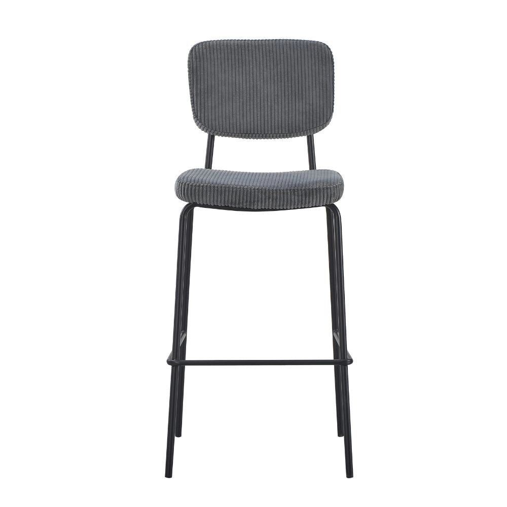 Sgabello imbottito Juno grigio scuro 43x52,5x111H – Il comfort in stile industriale
