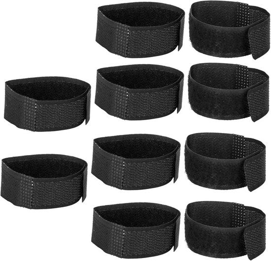 Cintura per collo senza grido - 10 pezzi - cintura antipredazione per collo - silenziosa - animali domestici - galli - prevenzione di gru - nera .