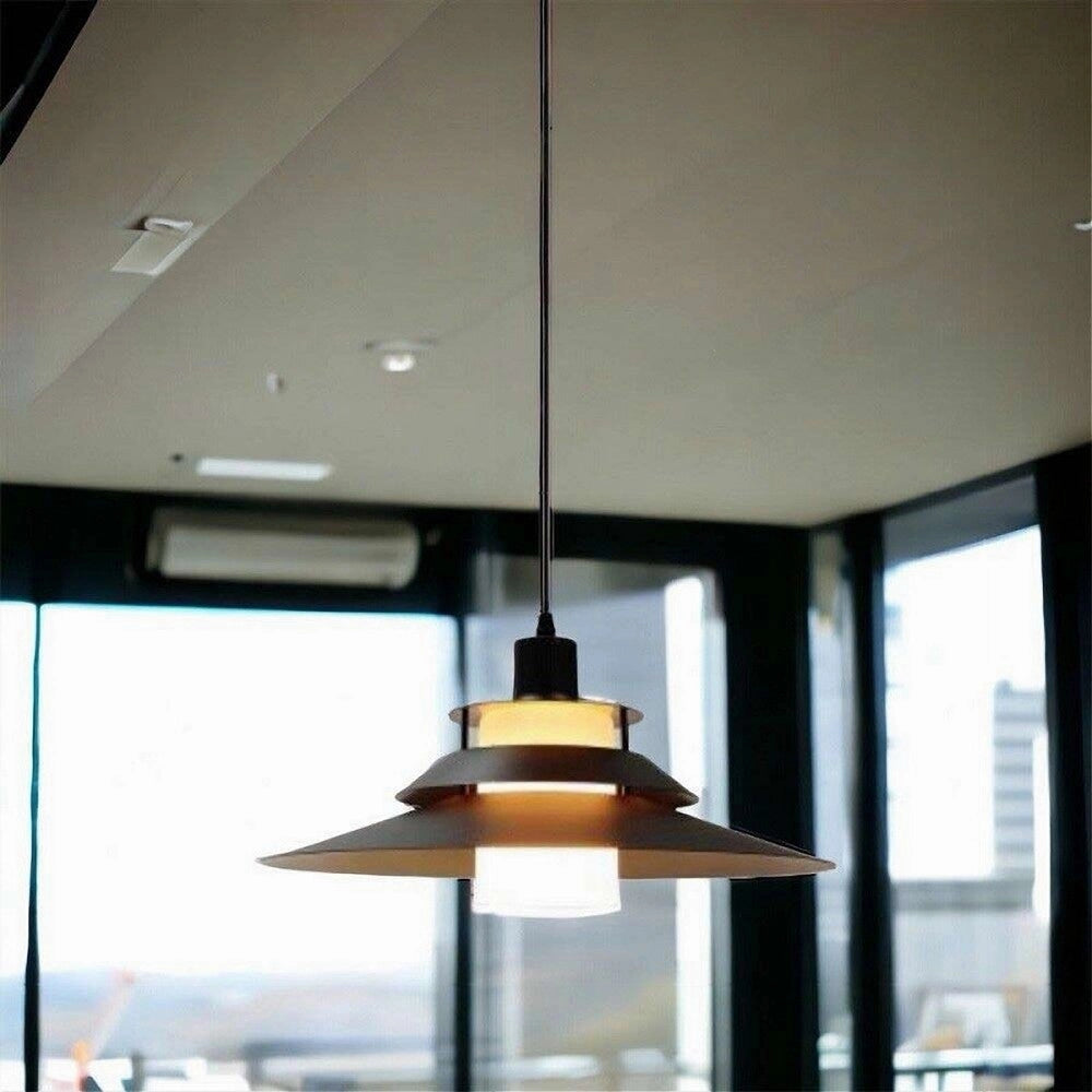 Trade Shop - Lampadario A Sospensione Industriale E27 Lampada Pendente Vintage Retrò Lp-88 - Nero