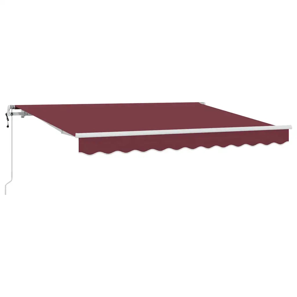 vidaXL Tenda Retrattile Borgogna 250 x 200 cm Poliestere e Alluminio