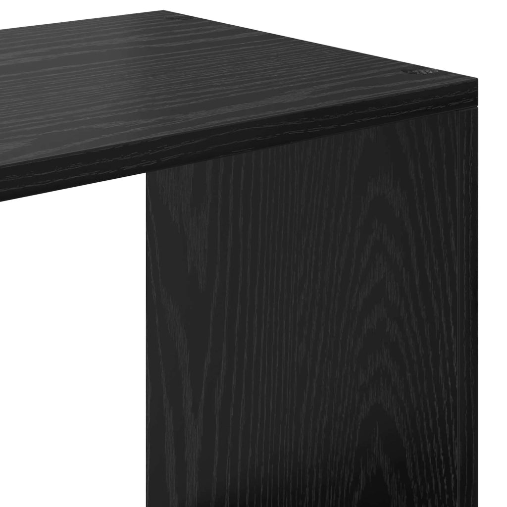 Armadio per Libri Rovere Nero 137,5 x 29 x 137,5 cm 3388357