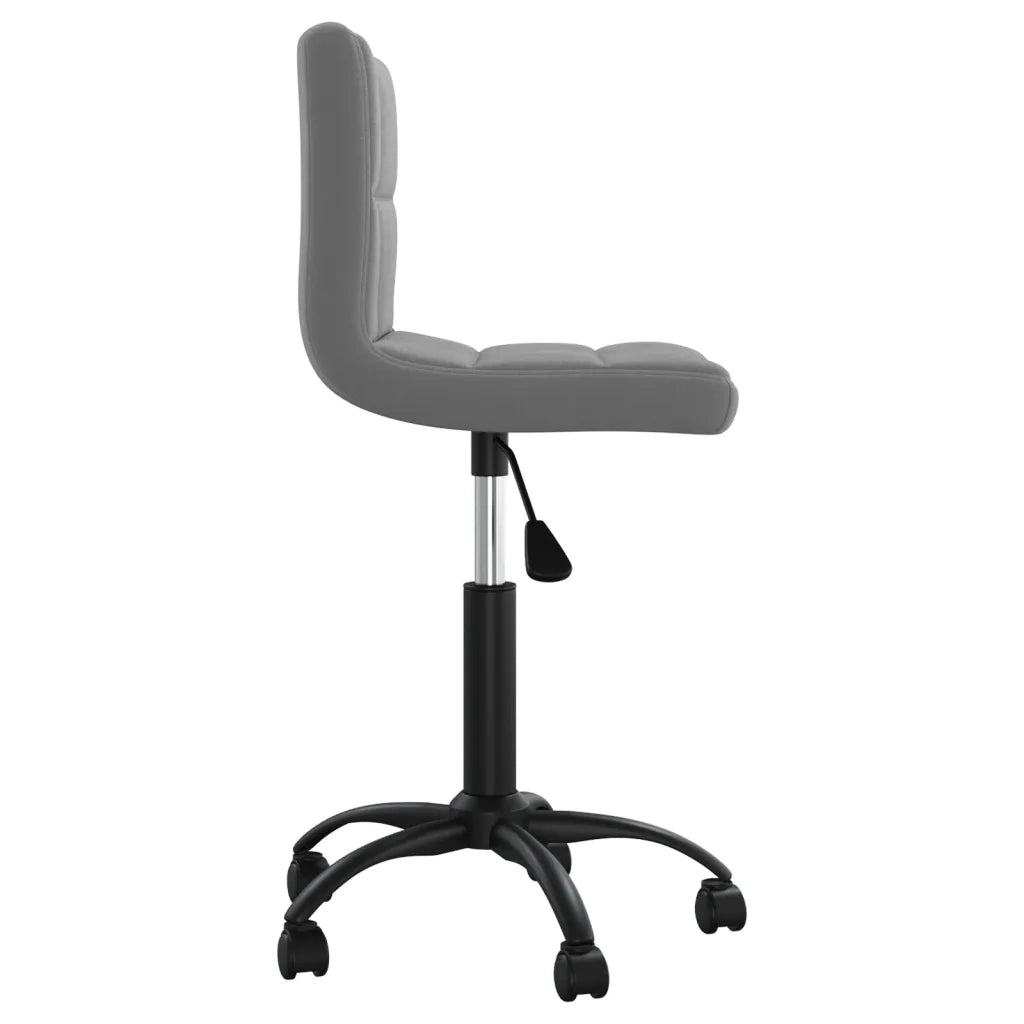 Sedia da Ufficio Girevole Grigio Scuro in Velluto cod mxl 23866