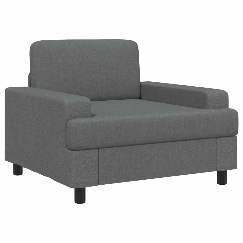 Poltrona Grigio Scuro Tessuto 42043455
