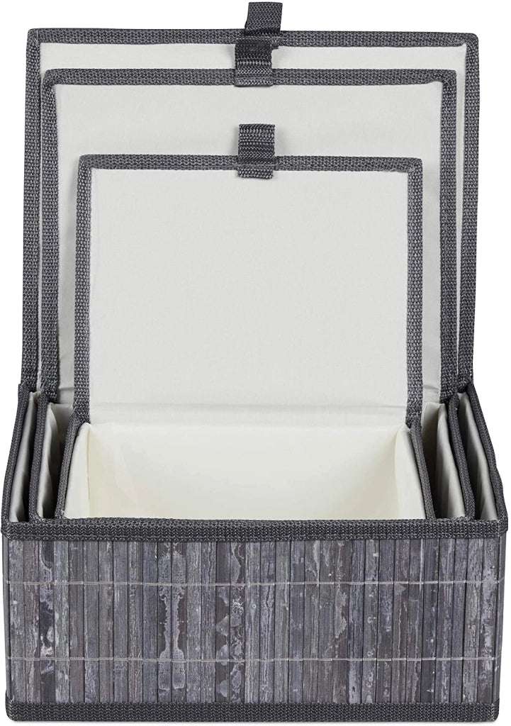 Set di 3 cestini decorativi in ​​bambù grigio 13_0002491_4