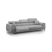 Fusion Divano con 3 sedute allungabili in tessuto smacchiabile T05 260 cm grigio