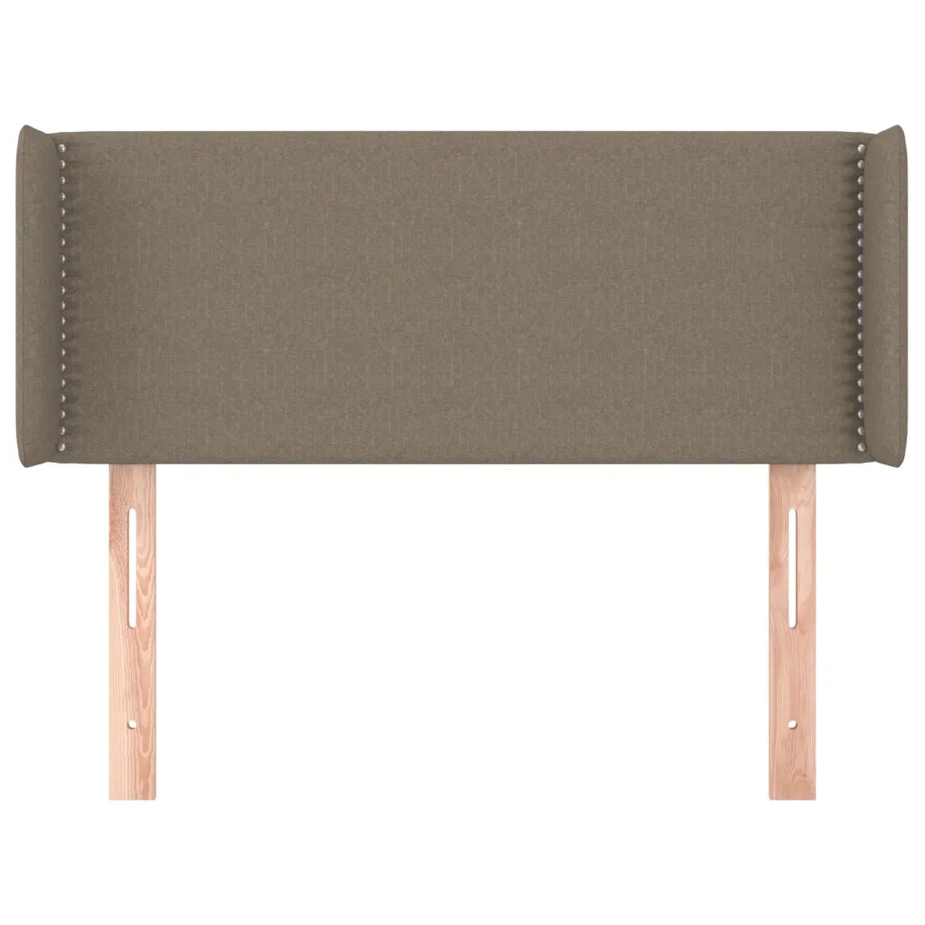 Testiera | Testata ad Orecchio Tortora 93x16x78/88 cm in Tessuto