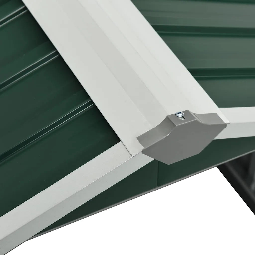 Capanno per Robot Tosaerba-Casetta da Giardino 92x97x63 cm Acciaio Zincato Verde