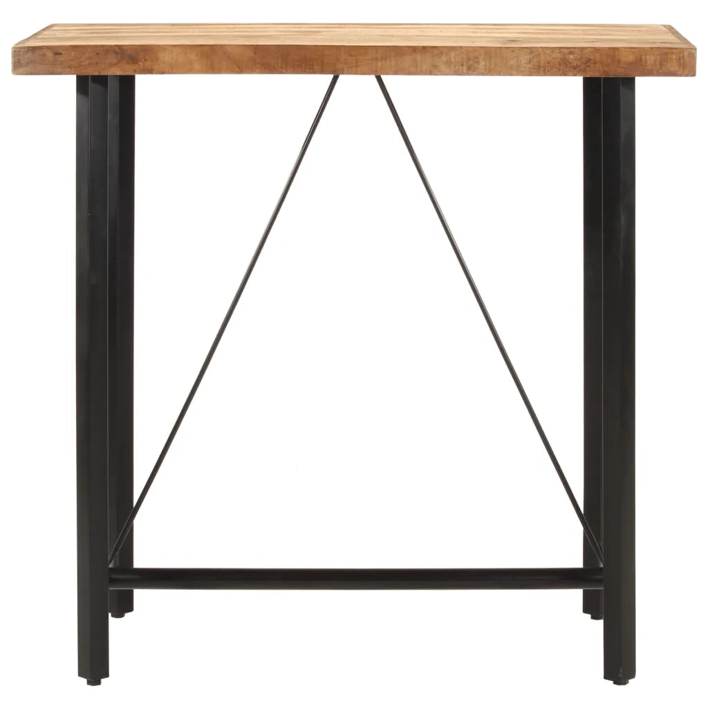 Tavolino da Bar 110x55x107 cm Legno Massello di Mango e Ferro