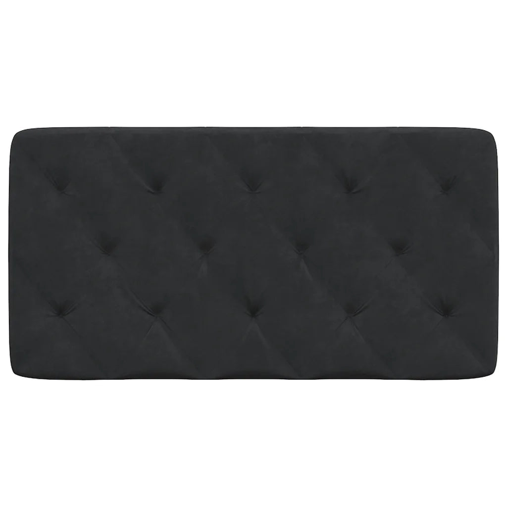 Cuscino Testiera Nero 100 cm in Velluto CFW5481265