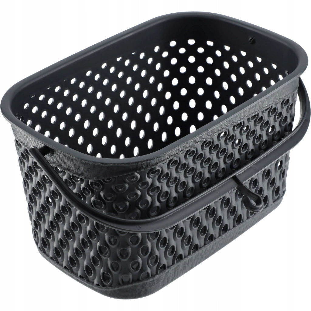 Cestino sospeso KADAX per mollette, rettangolare, grigio