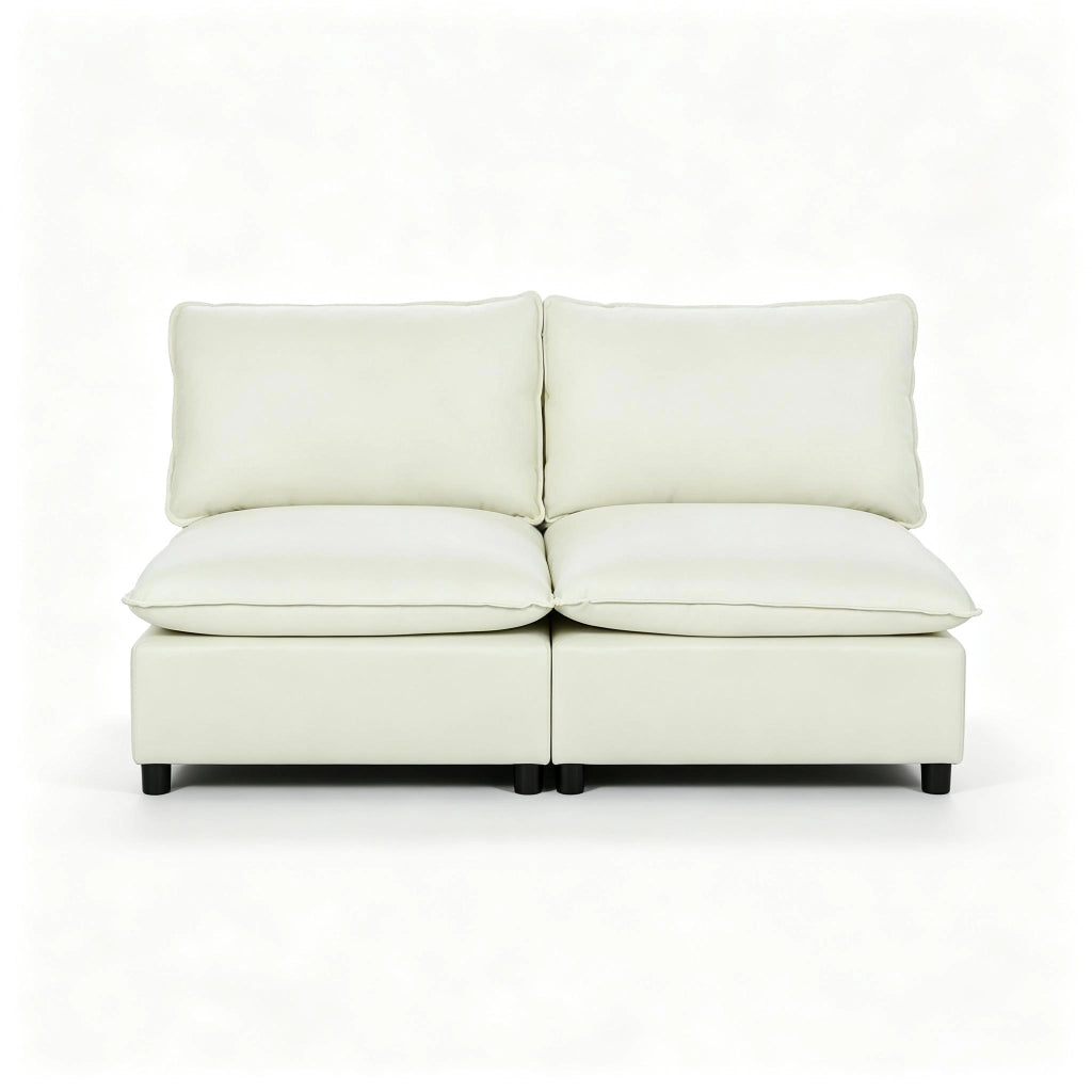 DIVANO 2 POSTI 146 cm Lino Crema
