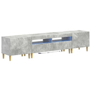 Mobile TV LED a 5 pezzi Grigio Cemento Legno ingegnerizzato 3416760