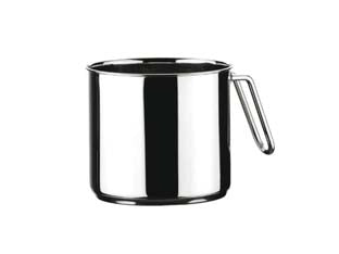 BOLLILATTE IN ACCIAIO INOX 18/10 CM.14 CON MANICO  cm.14 lt.1,7