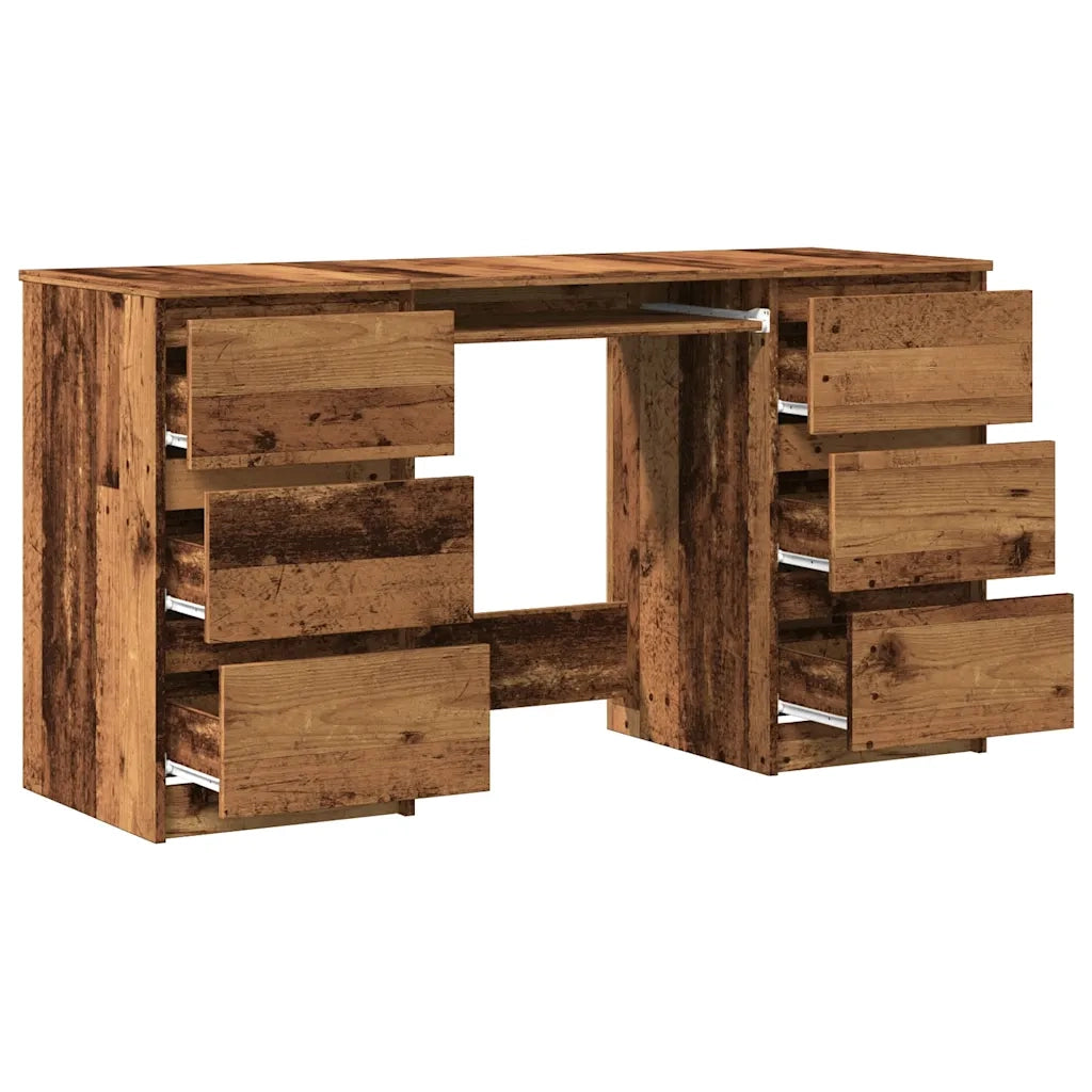 Scrivania Legno Antico 140x50x77 cm in Legno Multistrato 855960