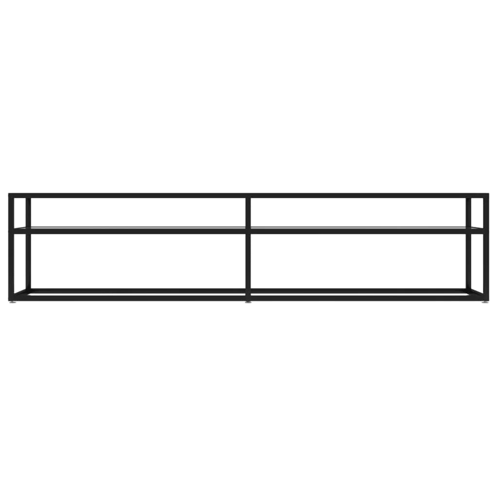 Mobile TV multimediale scaffale TV mobile TV sala da pranzo soggiorno camera da letto trasparente 180 x 40 x 40,5 cm vetro temperato trasparente 02_0028497
