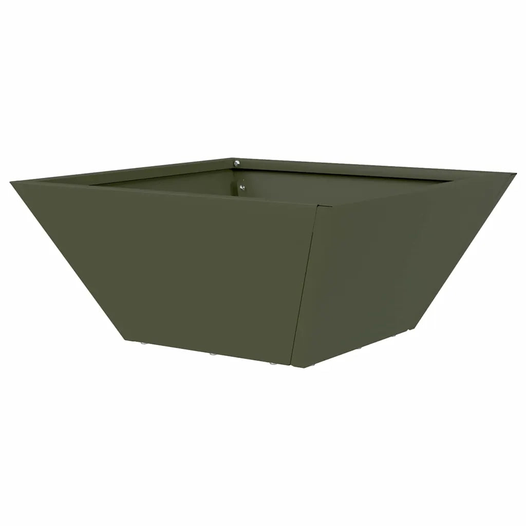 Vaso da giardino Verde oliva 35 x 35 x 15 cm 873802