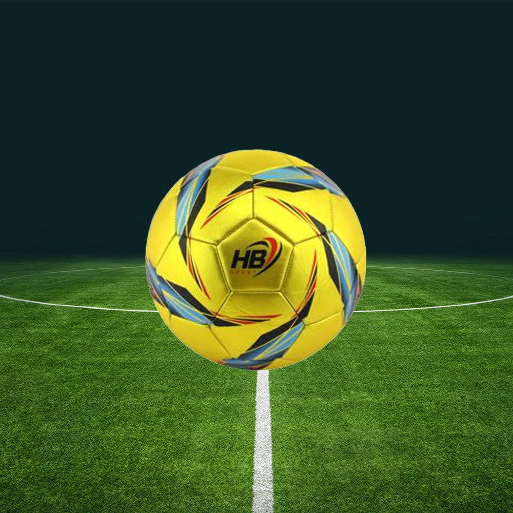 Trade Shop - Pallone Palla Da Calcio Calcetto Giallo Misura 21 Cm Allenamento In Campo 06562 -