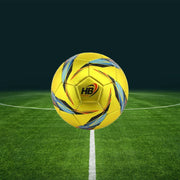 Trade Shop - Pallone Palla Da Calcio Calcetto Giallo Misura 21 Cm Allenamento In Campo 06562 -