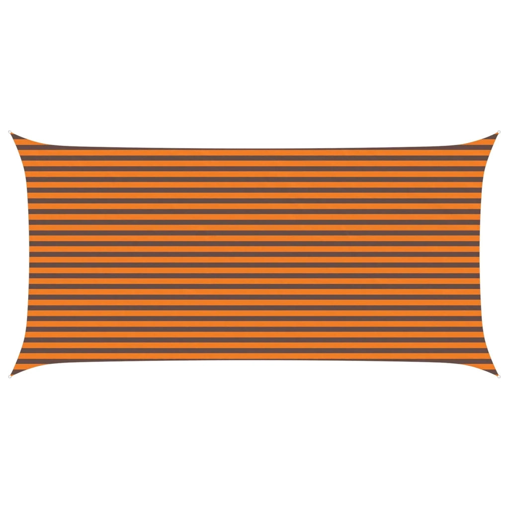 Vela da ombra solare Arancione e Marrone 6 x 3 m 42031046