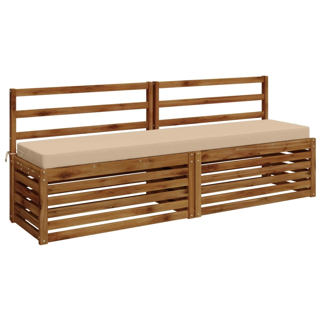 Cuscini per Panchina a 2 Pezzi SOEST 2 pz 100% Poliestere Crema 950031