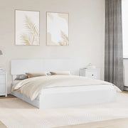 Letto con Contenitore Bianco 180 x 200 cm Legno multistrato