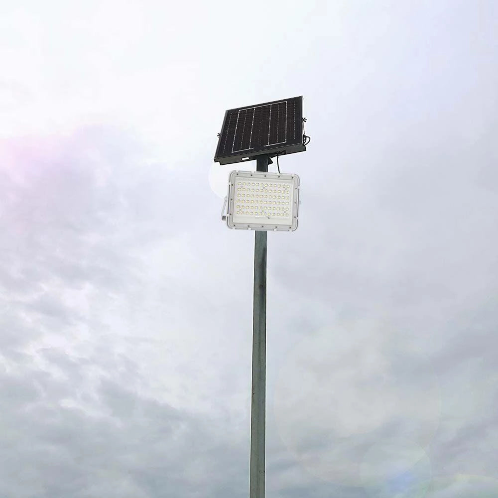 Faro LED solare V-TAC 15W con telecomando IP65 6400K