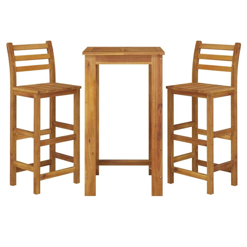 Set da pranzo da giardino per esterni 3 pezzi legno massello di acacia 02_0013593