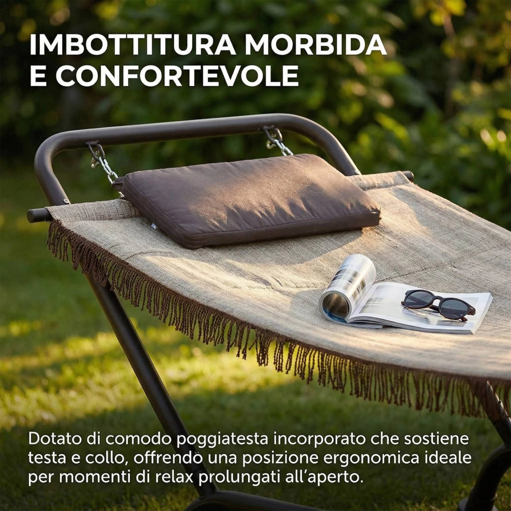 Marvin Cuscino di Ricambio per Amaca Bali Sospesa Tessuto Morbido Imbottito Resistente Colore Beige