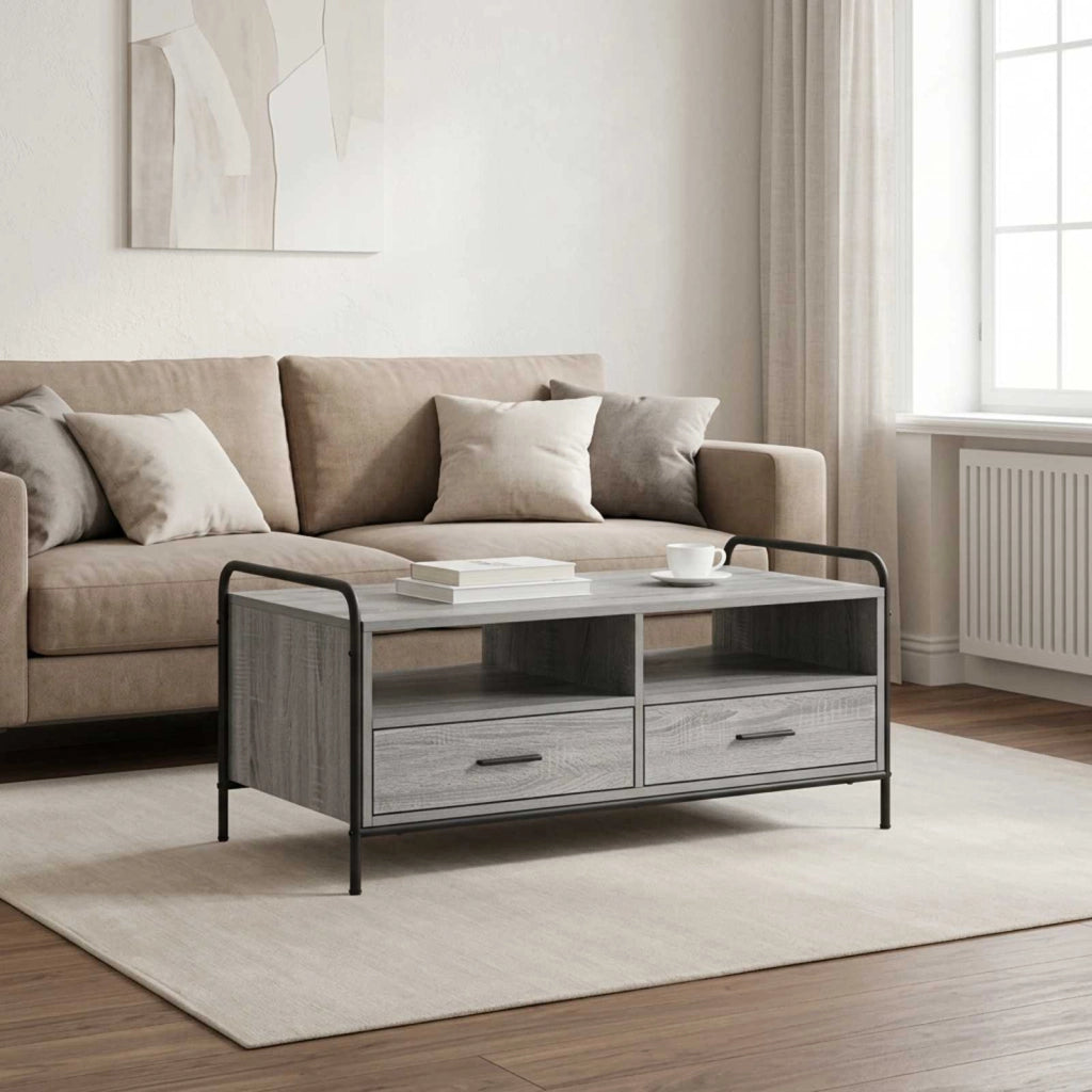Tavolino da salotto Sonoma grigio 99,5 x 49 x 46 cm 8013617