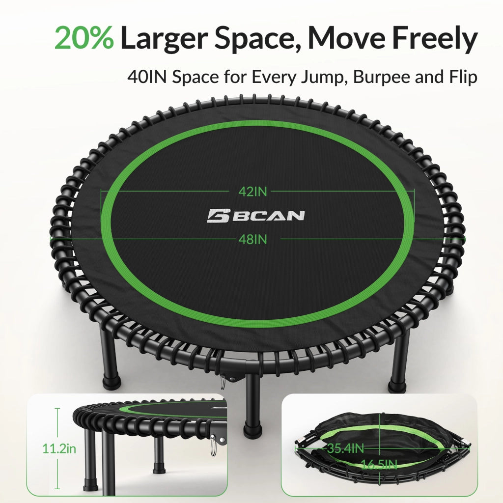 Trampolino Pieghevole Fitness ¨C Minimal ¨C Grigio 122cm