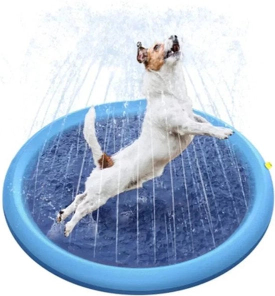 Fontana gonfiabile per cani - variante piscina per cani - giocattolo - raffreddamento per cani - caldo - estate - giocattolo - 150 cm