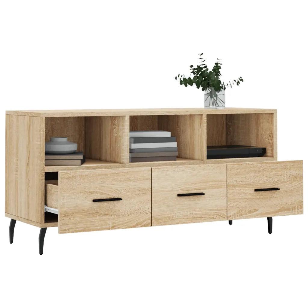 Mobile Porta TV Rovere Sonoma 102x36x50 cm in Legno Multistrato 829055