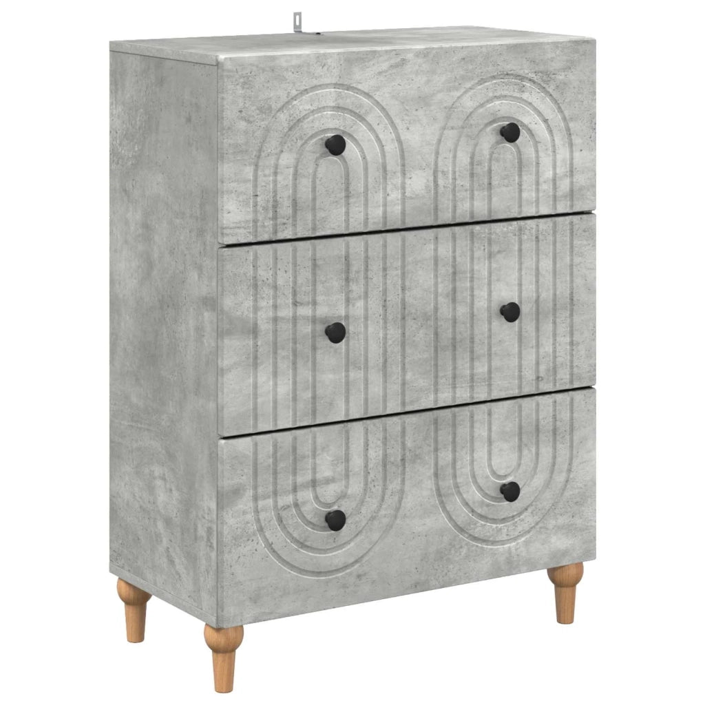 Mobile con Cassetti Grigio Cemento 66 x 34,5 x 90 cm
