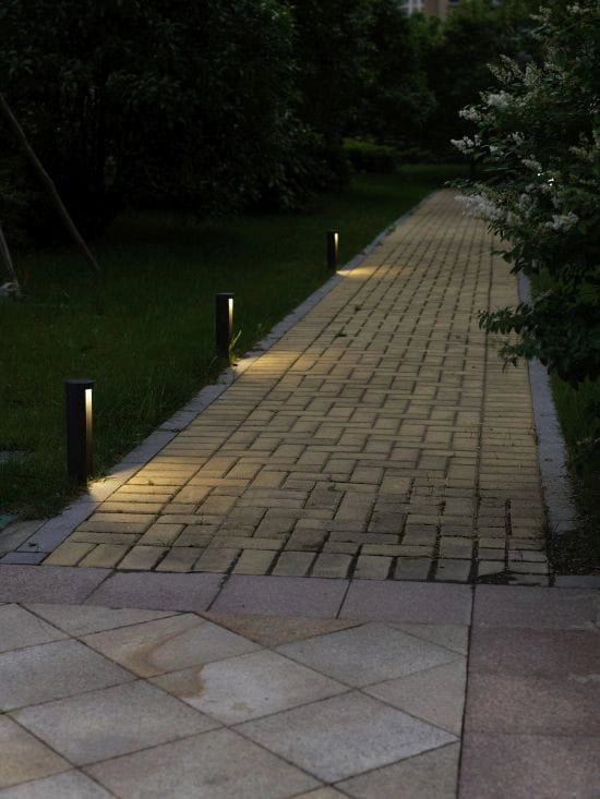 Paletto esterno Lucide Combo LED 7W 3000K IP54 nero