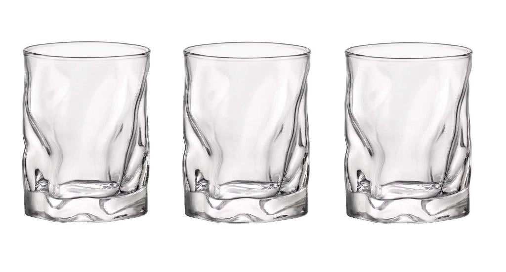 Set 3 Bicchieri Liquore in Vetro Trasparente Sorgente 7 cl Bormioli Rocco