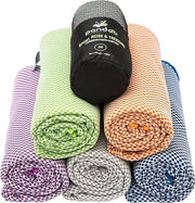 Asciugamano per la spiaggia ultraleggero / Sport - Viaggi - Escursionismo - Asciugamano per la spiaggia / Ultraleggero, superassorbente, antibatterico e rapido asciugatura / Migliore della microfibra standard / Tutte le misure / Disponibile in 5 colori