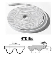 CINGHIA DENTATA DI RICAMBIO HTD 8 - SPESSORE 10 MM PER AUTOMAZIONE GARAGE TRAINO