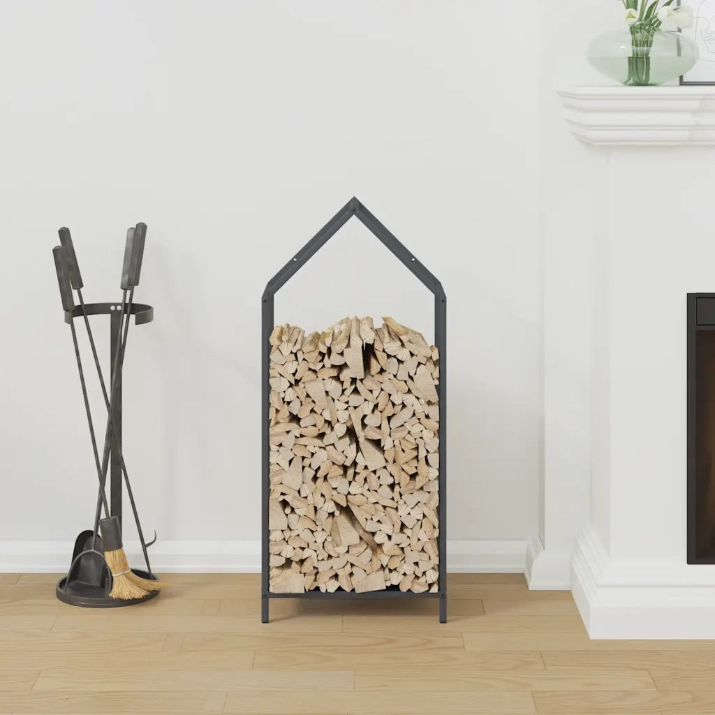Rastrelliera per Legna da Ardere Antracite 40x25x90 cm CFW2685202