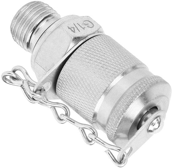 Adattatore di connessione G1/4-M16x2 - Accoppiatore idraulico - Solido e duraturo - Zinco - Alta pressione - Per controllo di pressione - Adatto per applicazioni a alta...