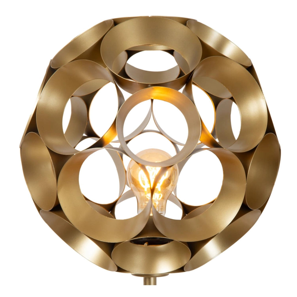 Lampada da terra art déco oro 1xE27 HANNELORE Lucide