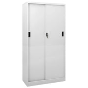 Armadio con Anta Scorrevole Grigio Chiaro 90x40x180 cm Acciaio cod mxl 51893