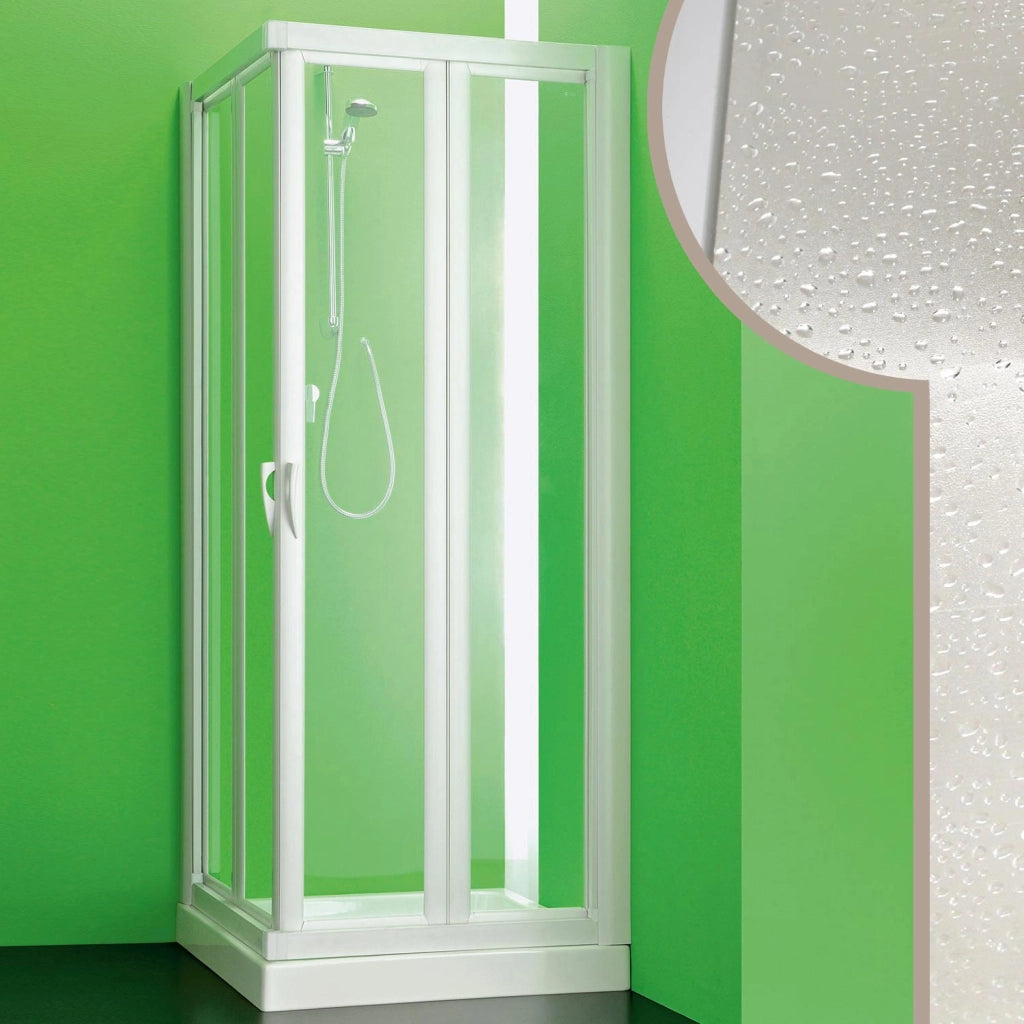 Box doccia 75x90 CM in Acrilico mod.Giove con apertura a libro
