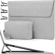 Portatile per Laptop 15 Pollici con Tasca Riscattabile per MacBook Air 15 M5 A3448 M4 A3241 M3 A3114 M2 A2941 2026-2023, MacBook Pro 15, 15" Surface Laptop 7/6/5/4, Grigio Chiaro